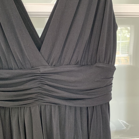 Vivienne Tam silk jersey black cocktail dress, size 2 lined EUC and easy to wear - Picture 2 of 8